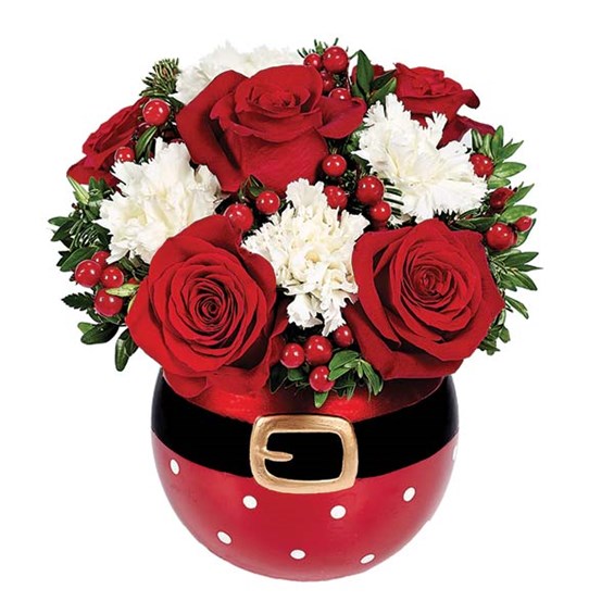 "Santa's Surprise" flower bouquet for holiday gifts (BF369-11KM)